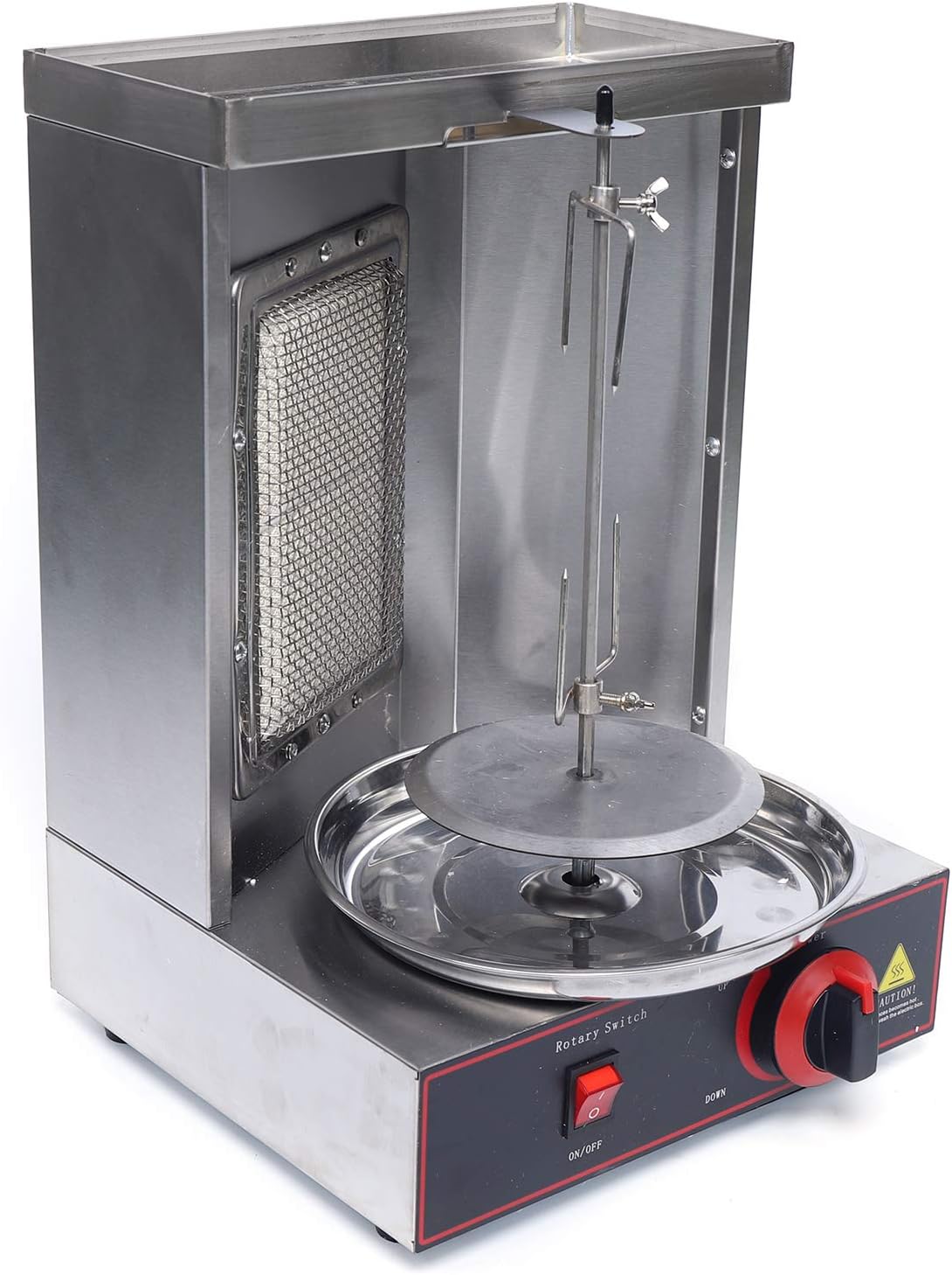 LYNICESHOP Doner Kebab Machine, Commercial Shawarma Machine Doner Kebab Vertical Rotisserie Oven Gas LPG Grill Meat Machine for Home Restaurant Kitchen