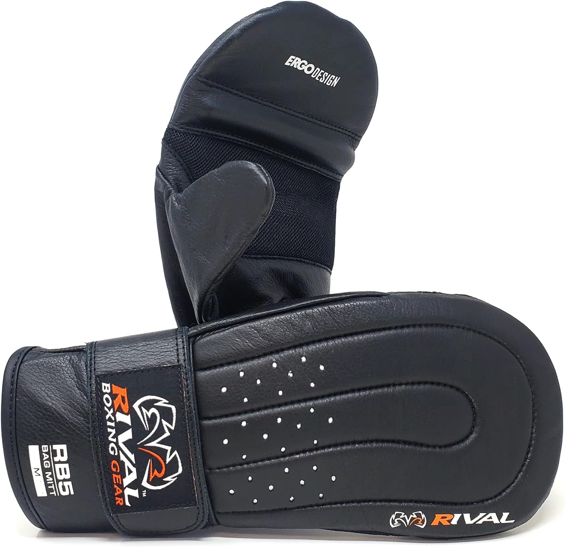 RIVAL Boxing RB5 Bag Mitt Gloves, Bare-Fist Punching Feel, Zero Resistance Training for Triggering Fast Twitch Muscles