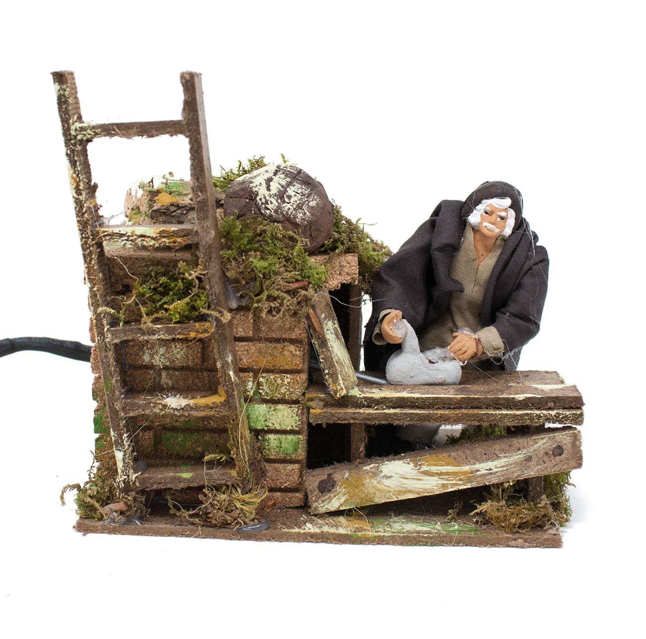 Pastore per Presepe in Movimento 14 cm x 9 cm Il Falegname