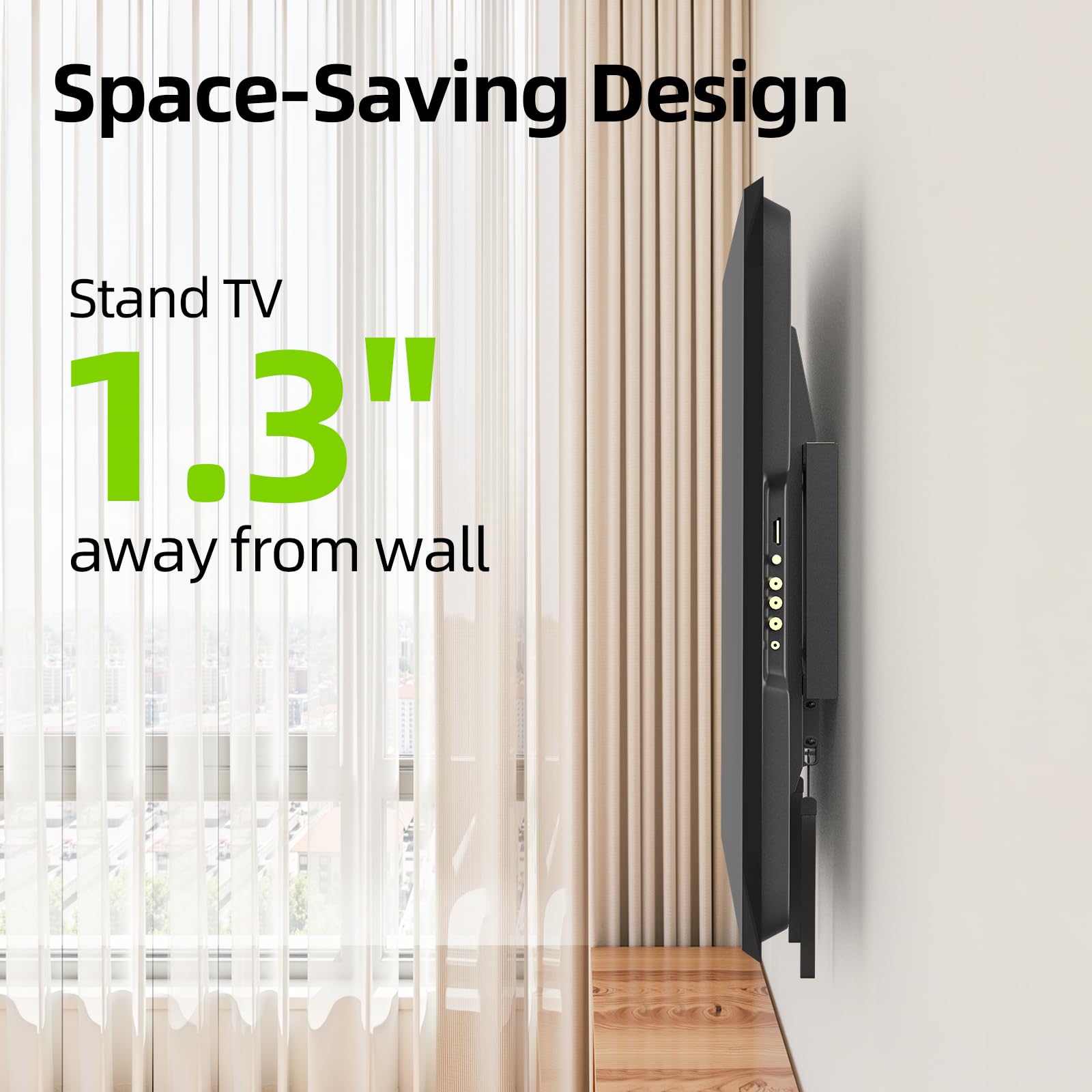 USX MOUNT Fixed TV Wall Mount with Low Profile for Most 26-55 Inch LED, LCD and Flat Screen TVs, TV Mount Bracket with VESA Up to 400x400mm and Weight Capacity 99lbs,and Space Saving TV Bracket — Amazon image 2