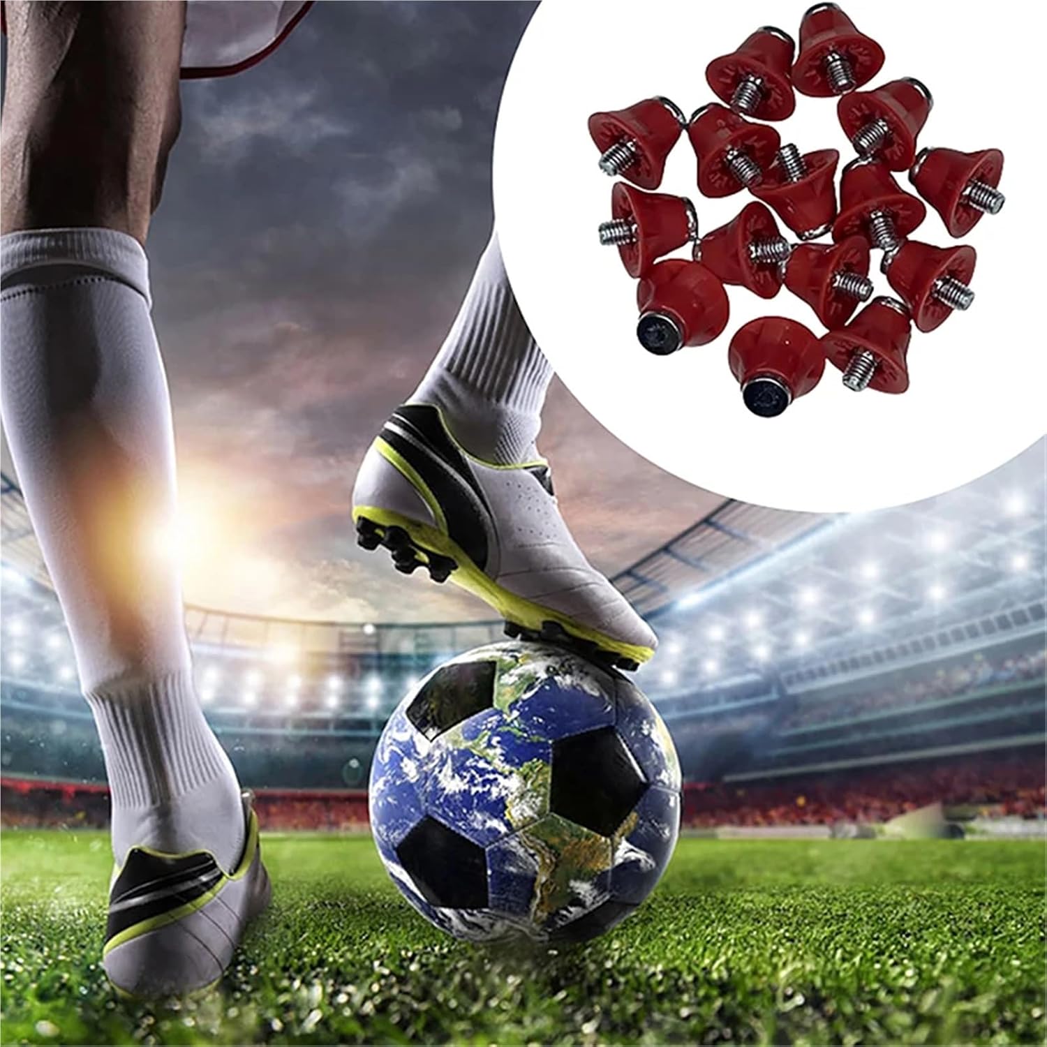 40PCS Football Shoe Replacement Spikes Studs Threaded Track Shoes Sole Nails