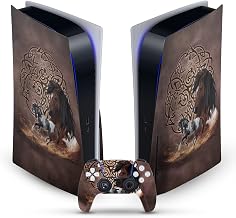 Head Case Designs Officially Licensed Brigid Ashwood Horse Art Mix Vinyl Faceplate Sticker Gaming Skin Decal Cover Compatible with Sony Playstation 5 PS5 Disc Edition Console & DualSense Controller