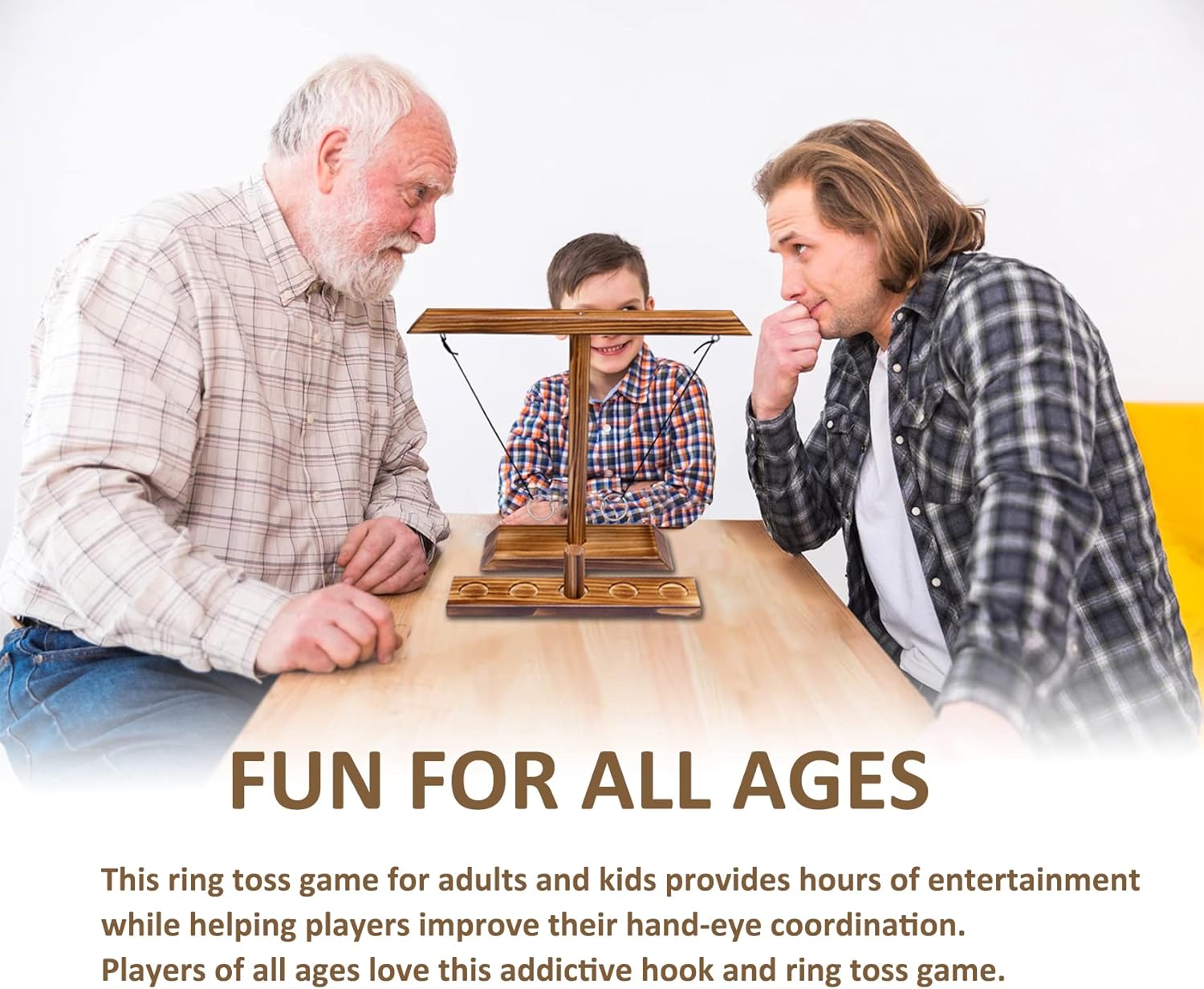 PXShpot Hook and Ring Game for Adults - Hook and Ring Interactive Game with Shots Ladders Bundle, Outdoor Indoor Hook and Toss Games for Home, Party