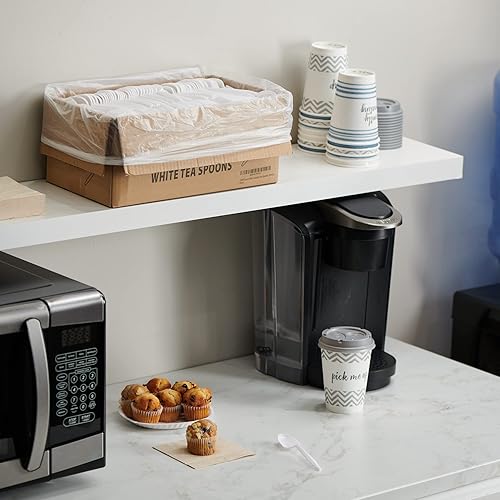 Miniatura 11 de 1,000 tenedores desechables de plástico a granel blanco de peso medio cubiertos desechables cubiertos de plástico tenedor