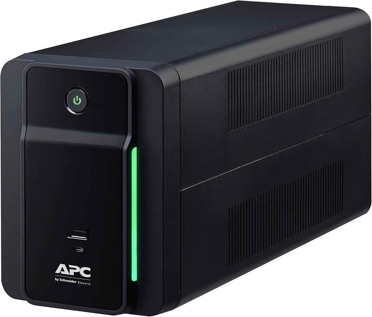 Fuente de alimentación de batería de respaldo APC 750VA/410W para oficina en casa | BVK750M2 | UPS de respaldo de batería para PC y dispositivos electrónicos domésticos: respaldo de batería, protección contra sobretensiones, AVR en un diseño económico.
