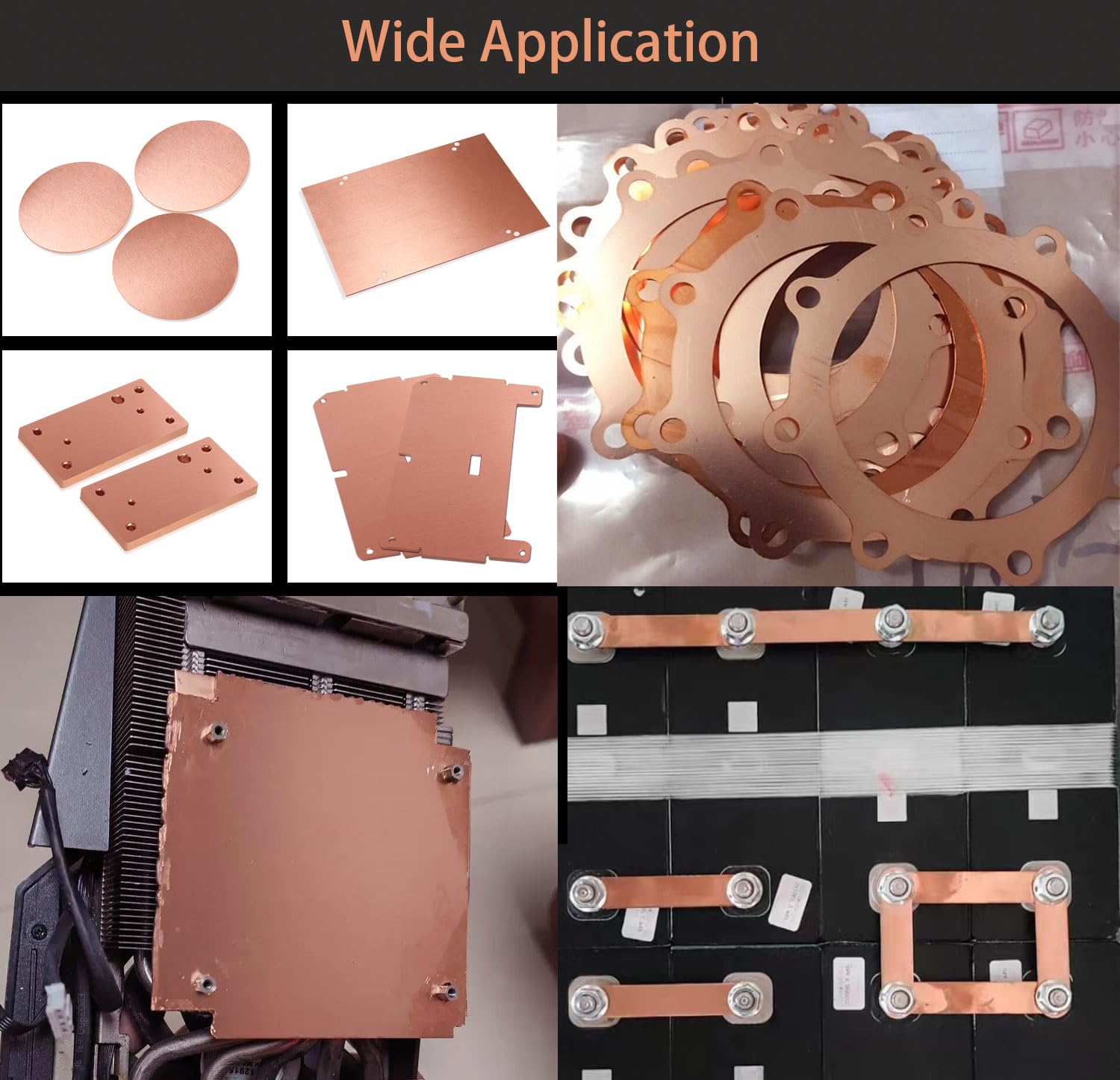 3 Pieces 99.9% Pure Copper Shim Sheet Metal 20 Gauge (0.8mm) Thickness, 100x100mm Well Protect, Great for Jewelry, Crafts, modelers DIY Projects