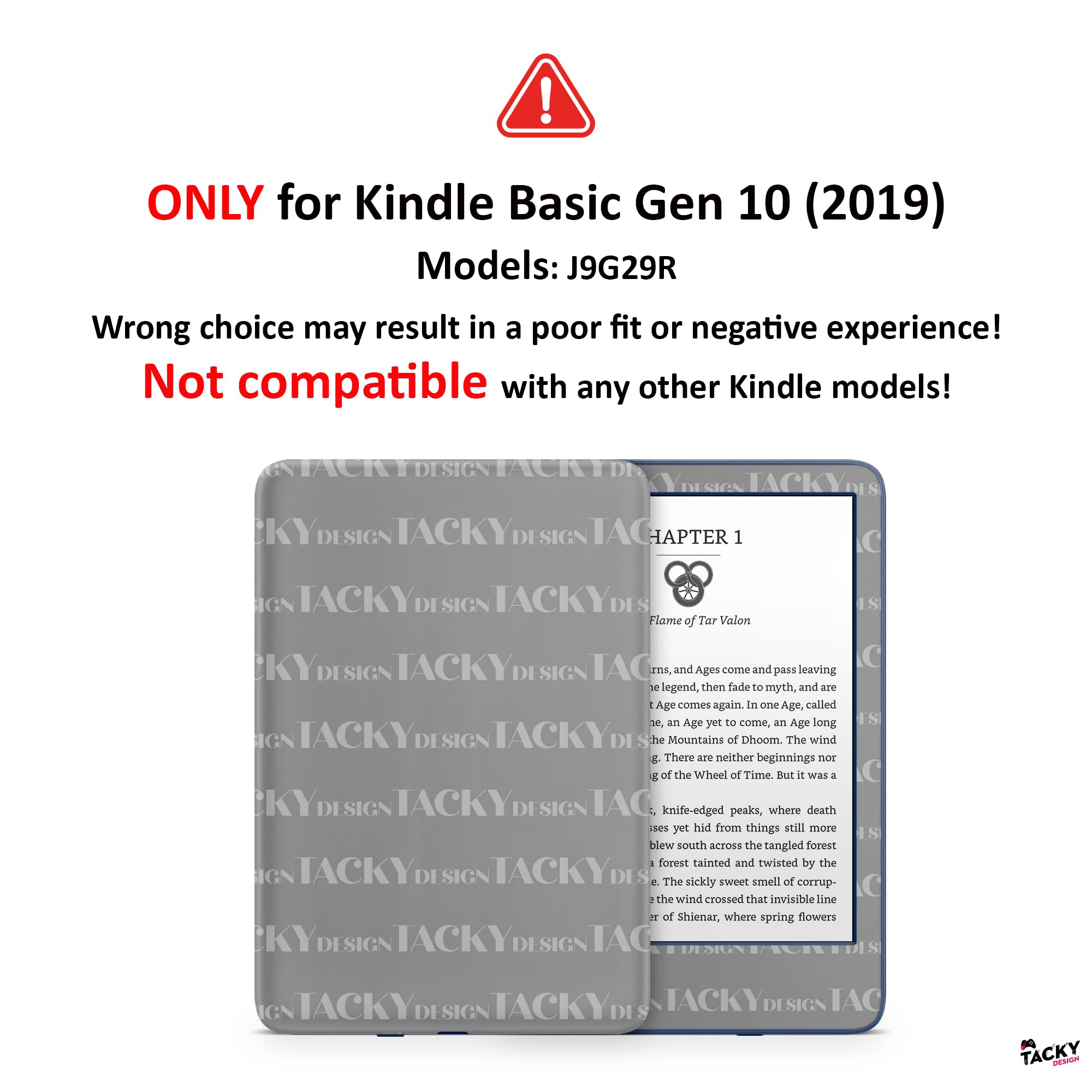 Tacky Design Skin adesiva per Kindle, motivo girasole giallo, motivo floreale per Kindle, in vinile di alta qualità, 3 m, avvolgimento completo per Kindle (10a generazione, 2019))