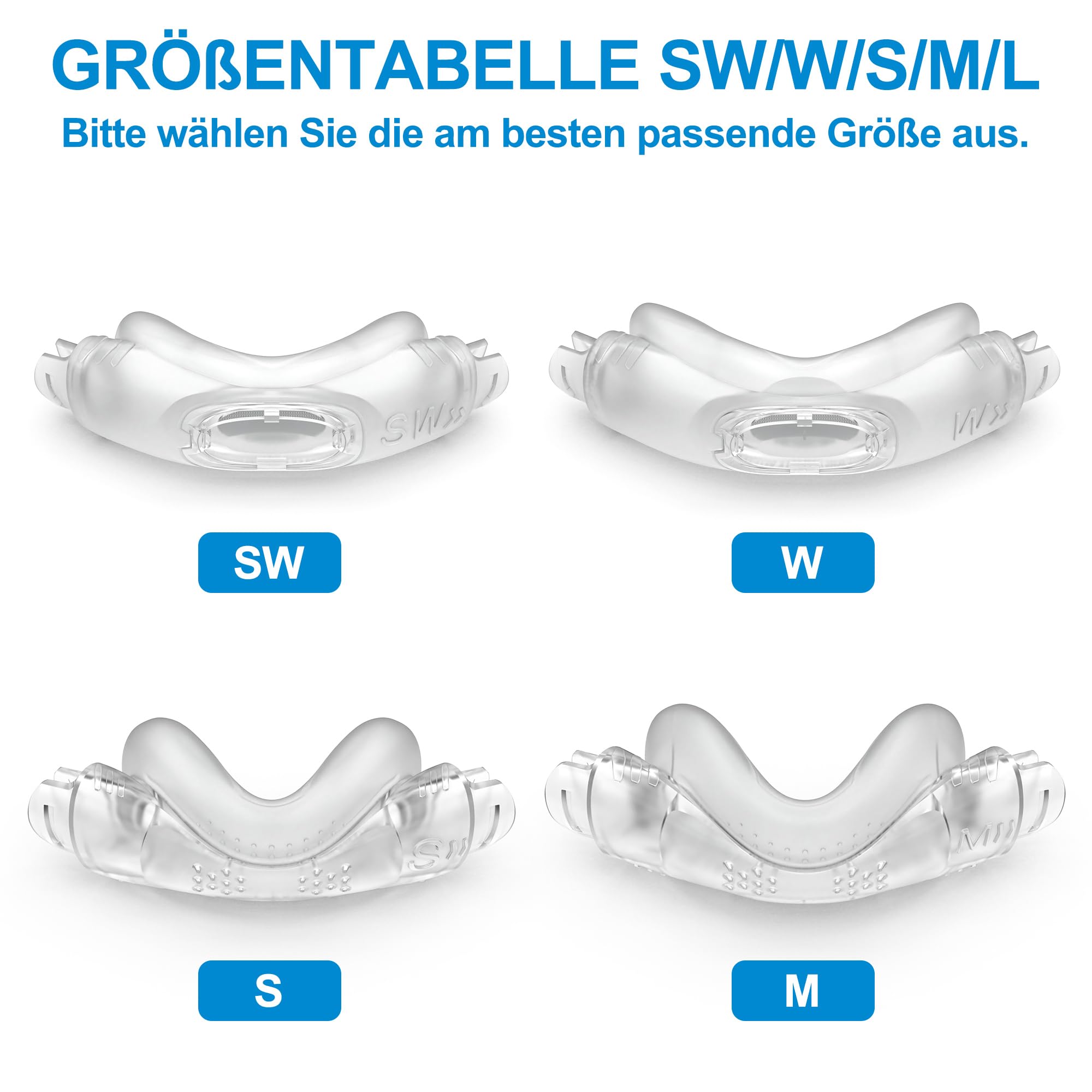 Máscara nasal para Airfit N30i Máscaras nasales de alto rendimiento compatibles con AirTouch N30i Almohadilla de silicona más suave y silenciosa Almohadilla de repuesto para CPAP W-2 Pack