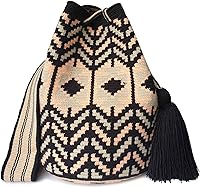 Vista 1 de Traditional WAYUU Bag, Original Crochet Crossbody, Handmade Colombian Bucket Bag, Ethical Purse, Artisanmade Mochila.