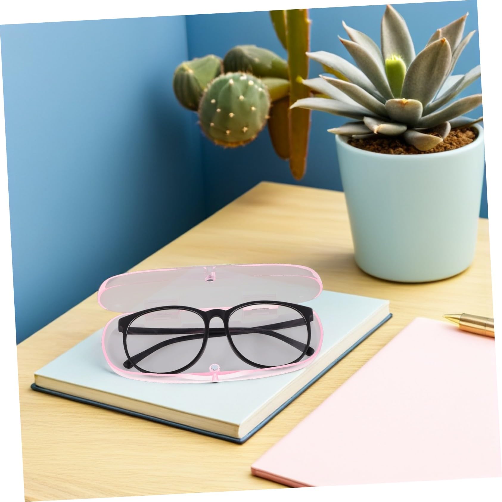 10pezzi Scatola Porta Occhiali Trasparente Rigida Antiurto Custodia Da Viaggio Per Occhiali Da Sole Vista Antipolvere e Portatile Unisex