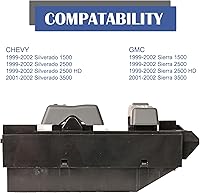 Vista 4 de Interruptor de control de ventana rico lado del conductor para Chevy Silverado GMC Sierra 1500 2500 2500 2500 HD 3500 2 puertas Pickup Truck de 2