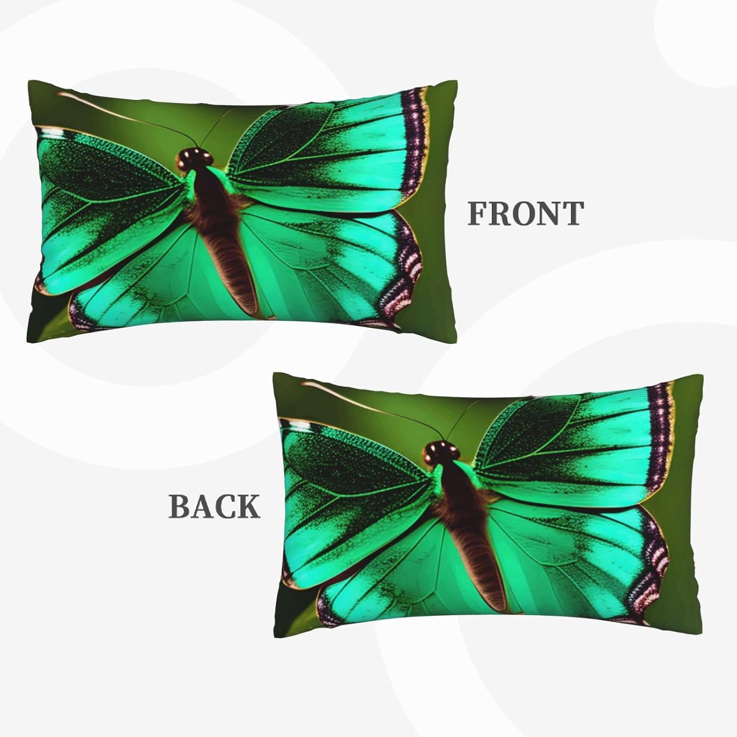 Colorful Butterfly Print Pillow Case Cover for Breathable Bedding Home Bedroom Living Room Travel Accessory image 4