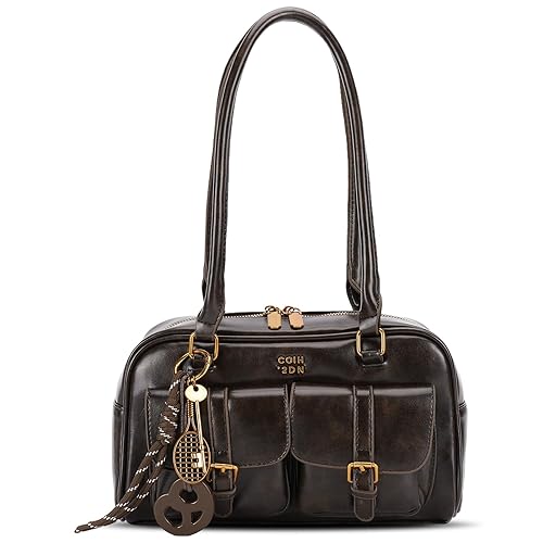 Shoulder Bag Retro Top Handle Bag Y2k 90s Multiple Pockets