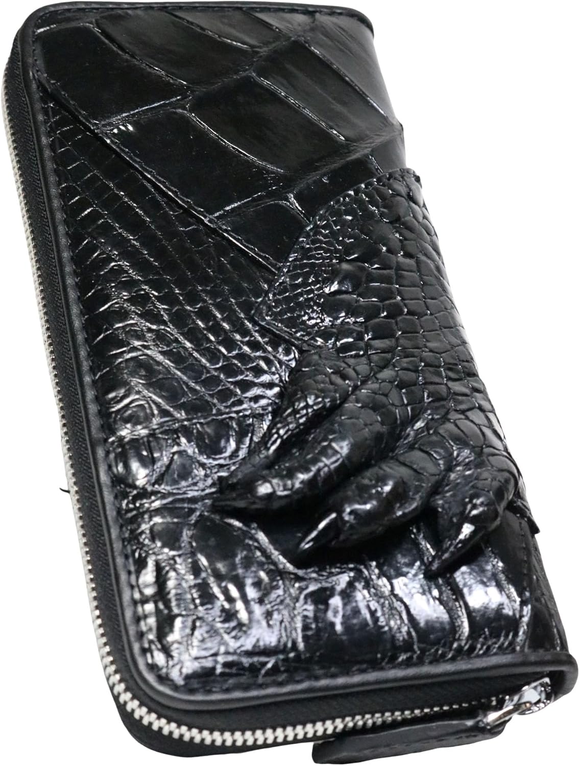 【竹松】ジップストロー2 折り財布　ネイビー ロータス』(全3色)SGシュリンク/「撥水レザー×止水ファスナー」でお金