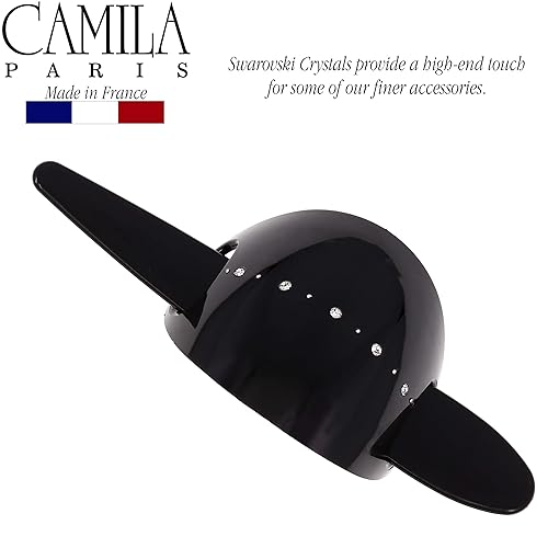 Miniatura 2 de Camila Paris CP2644 - Pasador de pelo francés con palo, soportes para cola de caballo para el cabello, ámbar, horquillas deslizantes para moños,