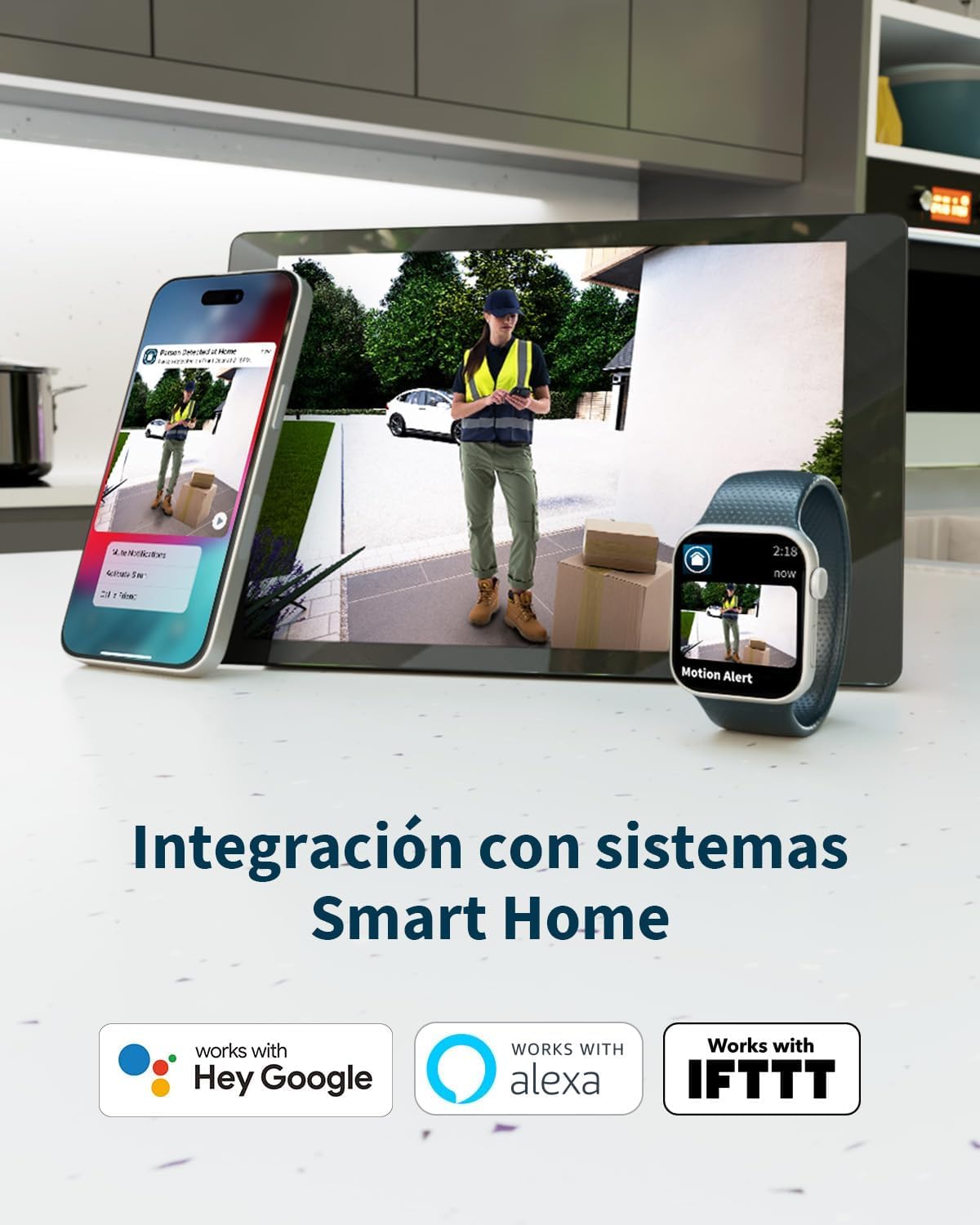 Arlo Essential 2 Indoor 2K Cámara WiFi Interior 2K para Mascotas, visión Nocturna, Audio bidireccional, Obturador de Lente, Blanca