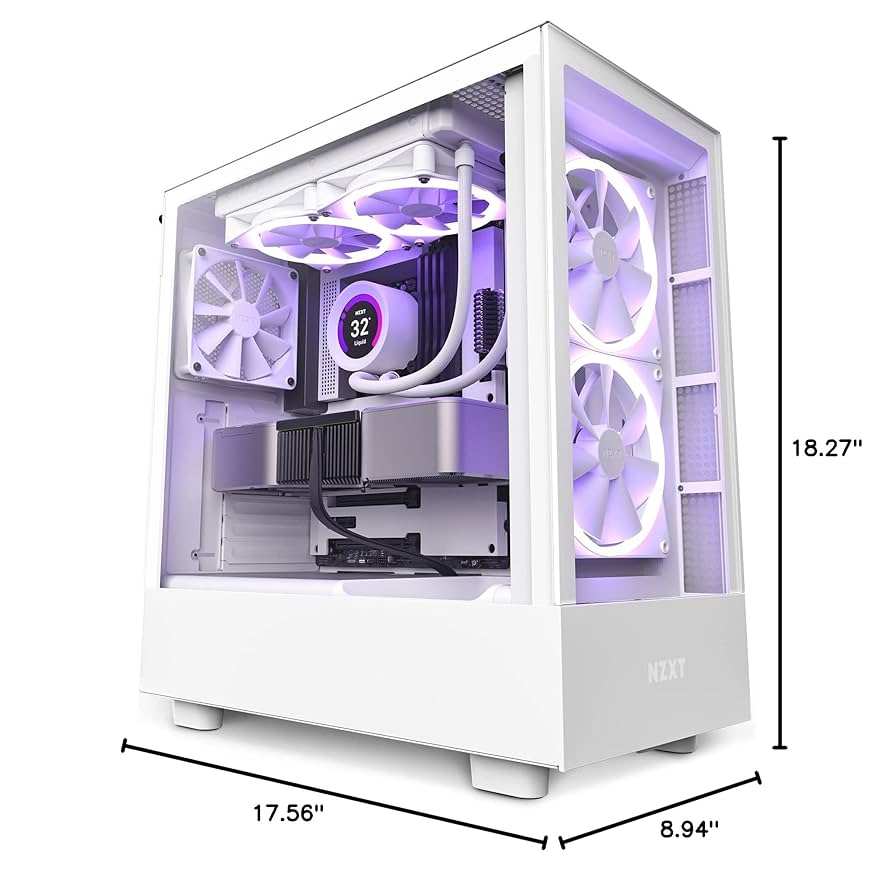 NZXT H510 ELITE ホワイトRGBファン付き Amazon.co.jp: NZXT H510 Elite 前面+側面ガラスパネル RGB LED
