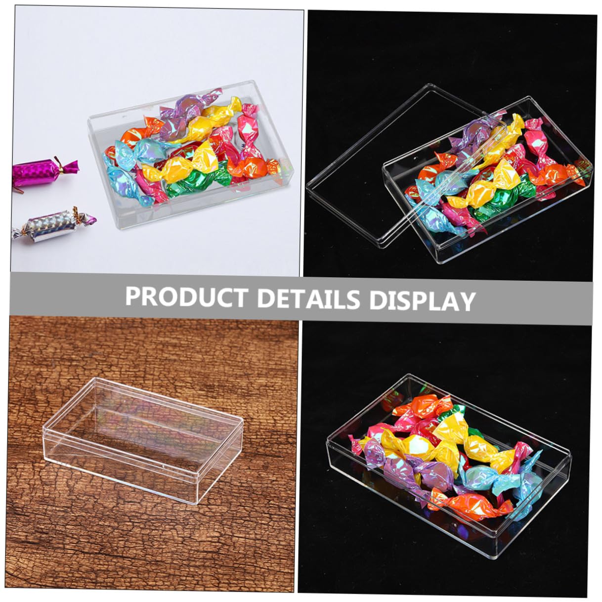 Amazon.co.jp: HOODANCOS 12個 透明チョコレート収納ボックス 蓋付き