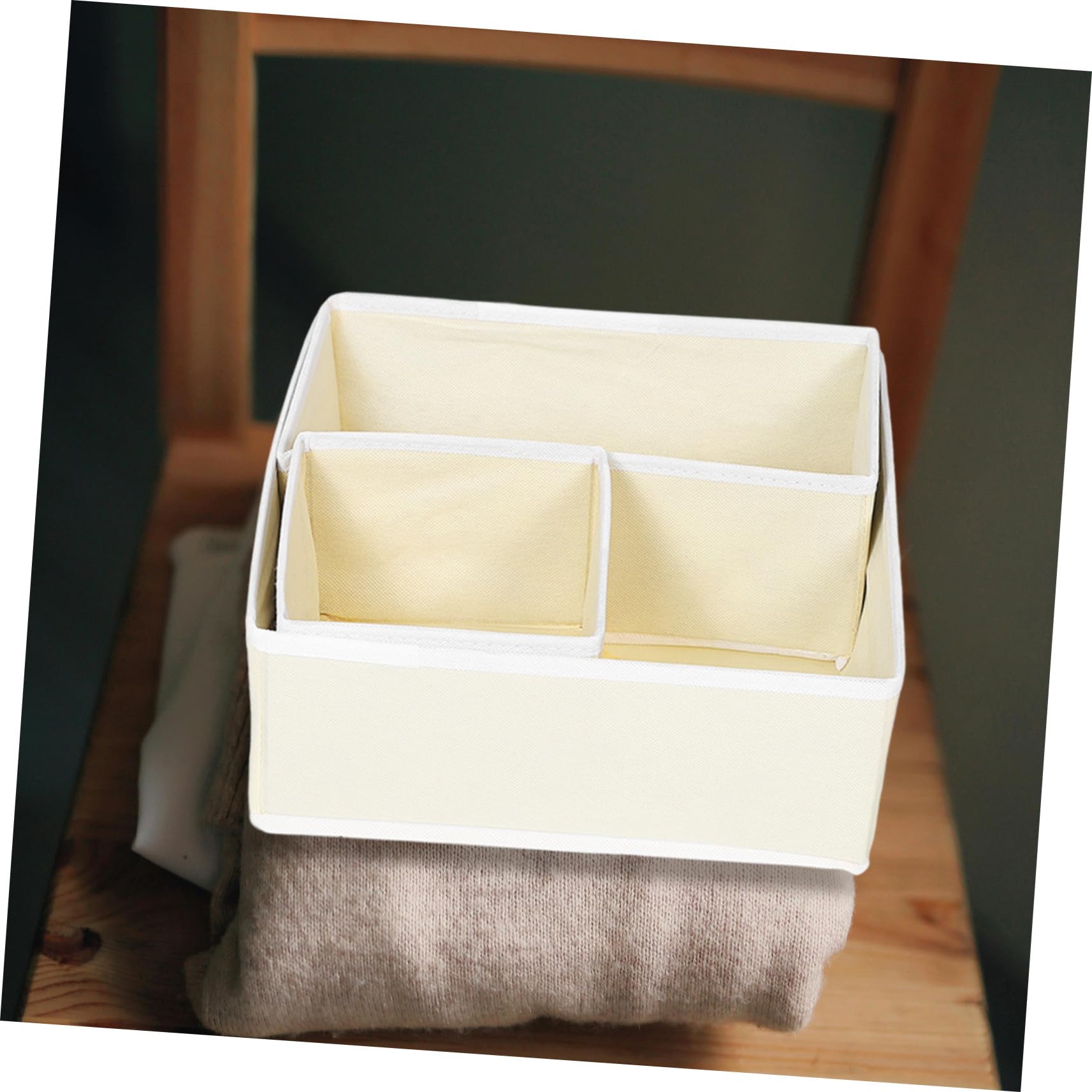 HEALLILY 12 cubi pieghevoli per cassetti, in tessuto non tessuto, con divisori per biancheria intima, calze, reggiseni, asciugamani, armadio, comò, vestiti puliti