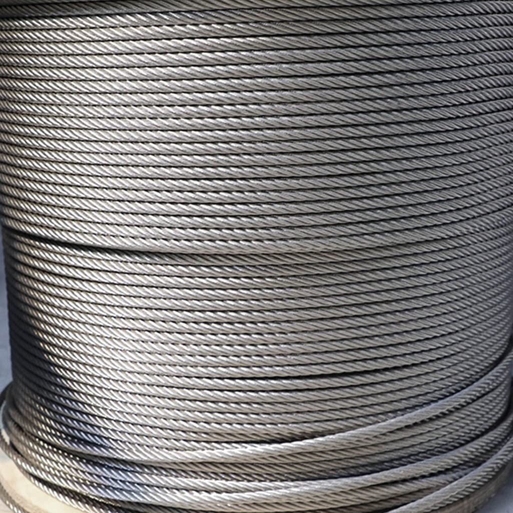 Cabo de aço inoxidável de ， Cable de Acero Inoxidable 304 Resistente, Rollo de 50 m/164 pies(1.2mm)