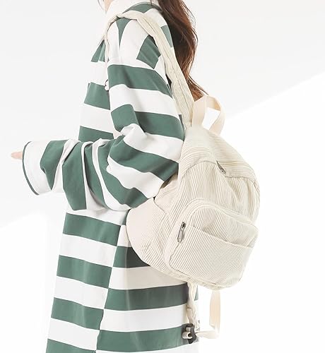 Miniatura 2 de MaxxCloud Mochila vintage de mezclilla para computadora portátil, estilo casual, de lona, ligera, bolsa de hombro