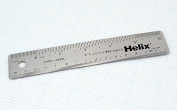 Helix Stainless Steel Ruler 6 / 15cm (13006)