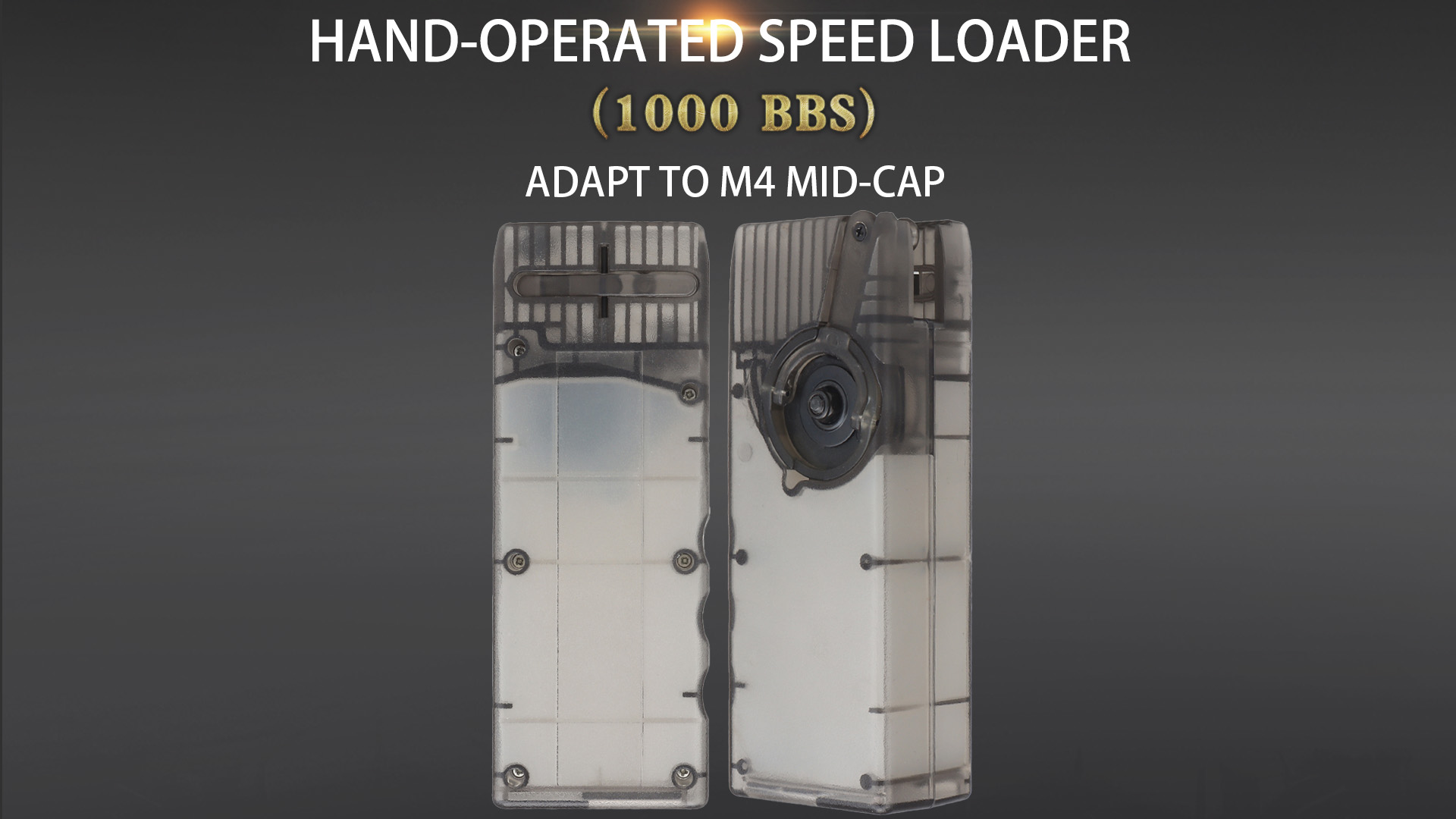 G&G Airsoft BB’s Speed Loader M4 Style For Airsoft Mag – 420rd – Clear