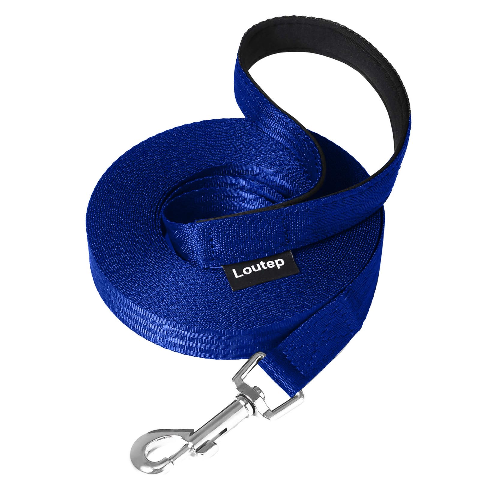 Laisse pour chiens de petite, moyenne et grande taille pour le ski de fond, imperméable, légère (bleu, 30 m)