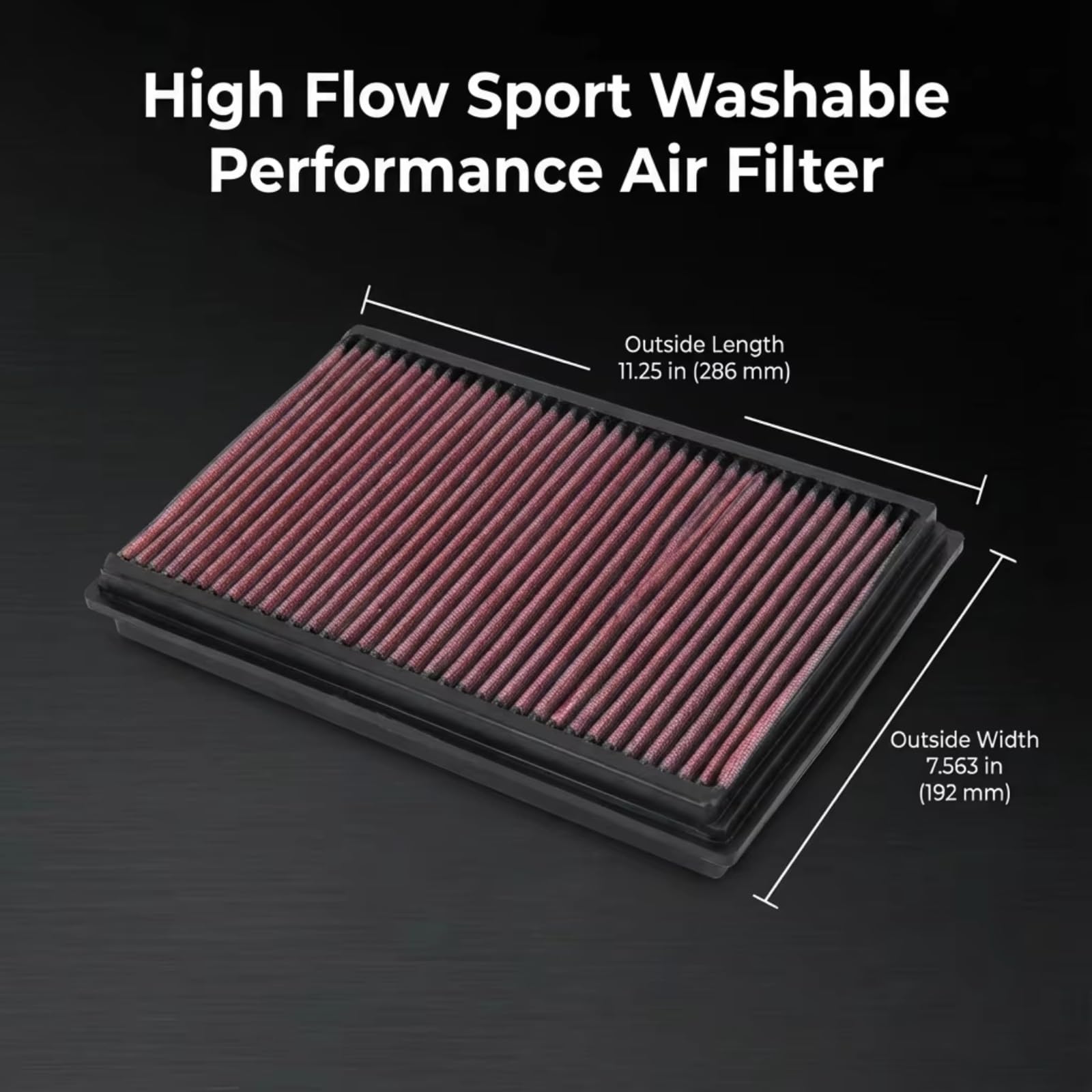 Filtro Aria Flusso Per Mercury Per Marauder 4.6L V8 Gas 2003-2004 Filtro aria | Filtraggio dell'aria per proteggere i componenti interni del motore E5TZ9601B