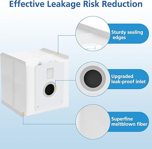 Miniatura 4 de Paquete de 6 bolsas de polvo para aspiradora LG CordZero todo en uno A939KBGS, A938KBGS y A937KGMS, bolsas de vacío inalámbricas Cordzero de