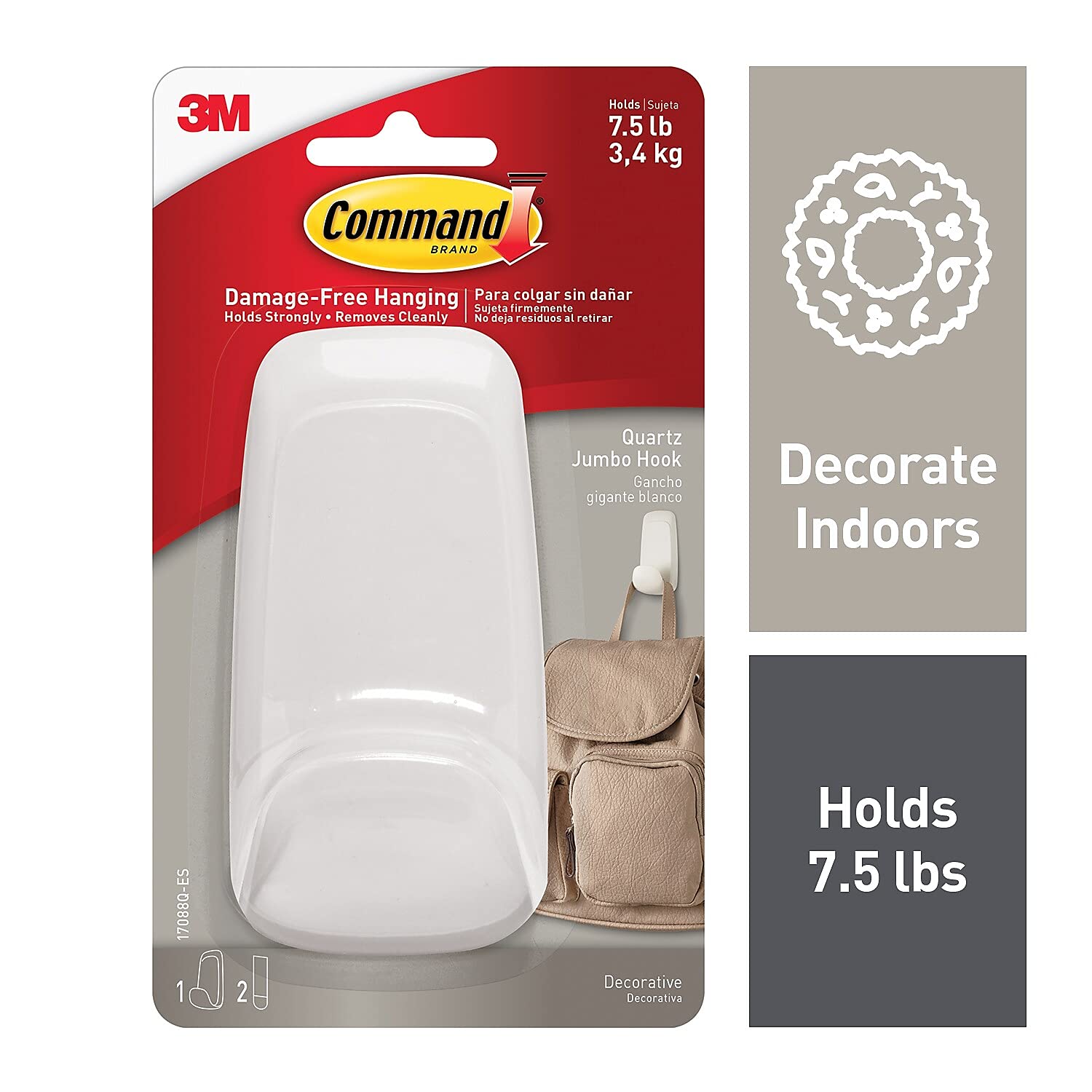 Amazon.com: 3M™ Command™ General Purpose Removable Plastic Hook