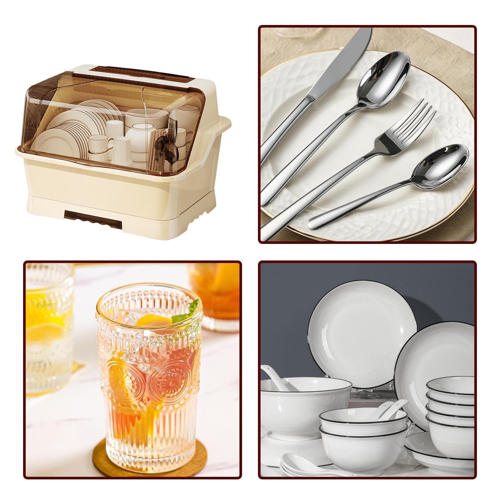 Küchenspüle-Organizer, Abtropfbox, Abtropfgestell, für Küche, Schlafsaal, Arbeitsplatte, Badezimmer, Esszimmer, Wohnung, Restaurant