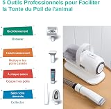 Neakasa P1 PRO Kit per toelettatura e aspirazione a Vuoto per Animali Domestici, Tosatrice per Cani e Gatto Pelo Lungo Professionale (Bianco) - 2