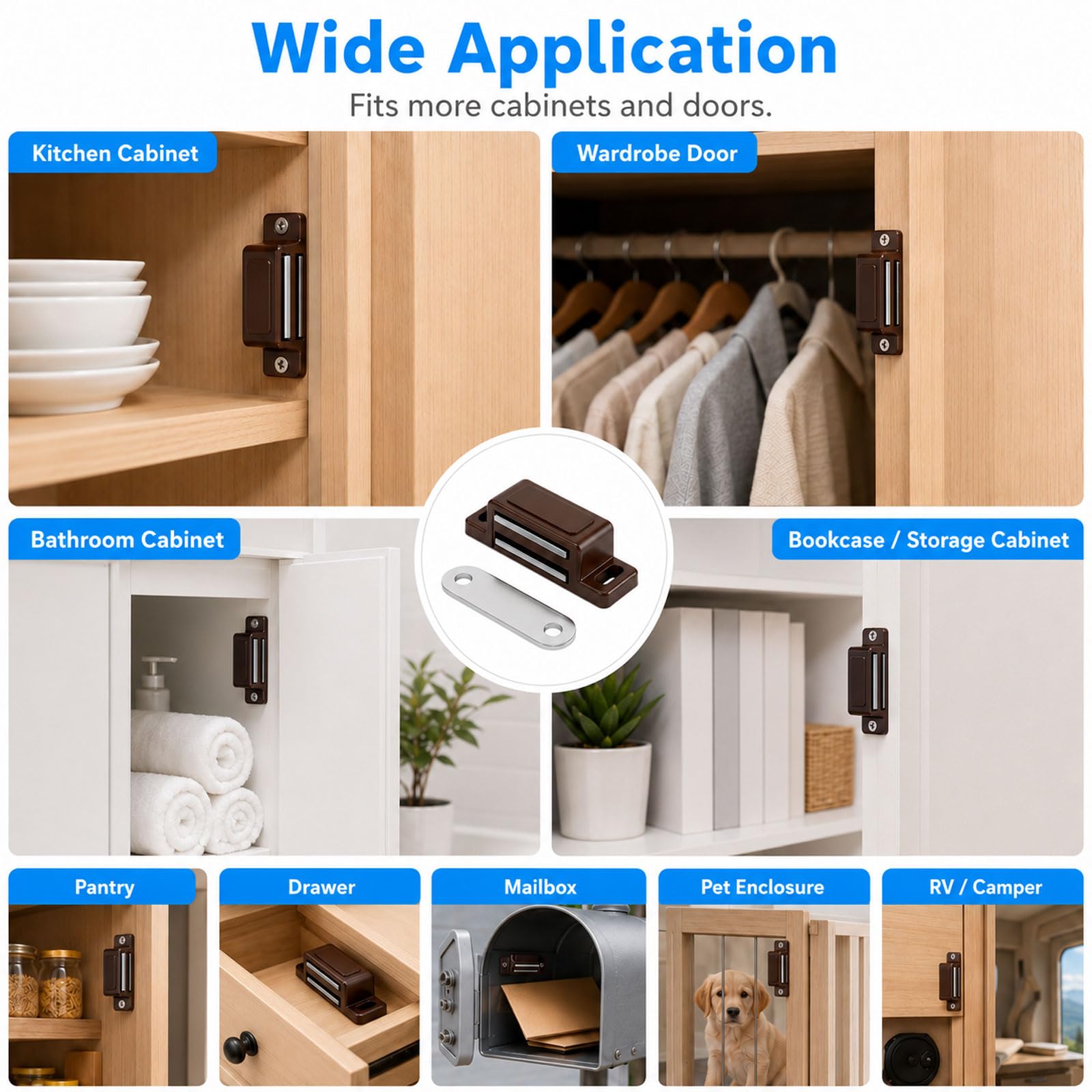 Cabinet Magnets - Secure Cabinet Doors -6 Cabinet Magnets - Secure Cabinet Doors -6