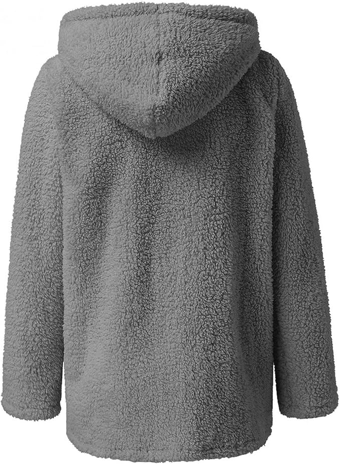 Korte suède jas fleecejack dames met capuchon outdoor jassen voor dames grote maten donsjack wandelen winterjas thermische jas sportieve damesjassen winterjas lange overgangsjassen, grijs, S