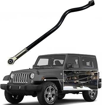 BST BSSP Upgrade Front Adjustable Track Bar Integral Forging For 0-6" Lift Kit Compatible with 2007-2018 Jeep Wrangler JK Suspension Forged Adjustable 0-6 inch Lift Heavy Duty