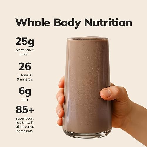 Miniatura 4 de Ka'Chava Batido de Comida Completa Chocolate Menta 2 lb  Proteína Vegana en Polvo con Más de 85 Superalimentos y Verduras  Reemplazo de Comidas a