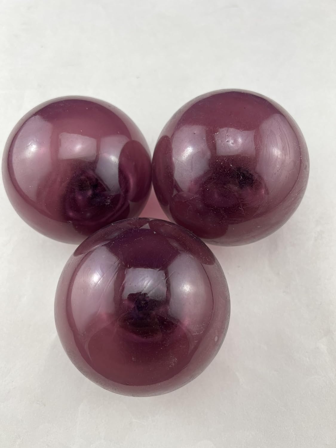 Generic 3 Pieced Purple Glass Fishing Float Ball 3"", F-457A