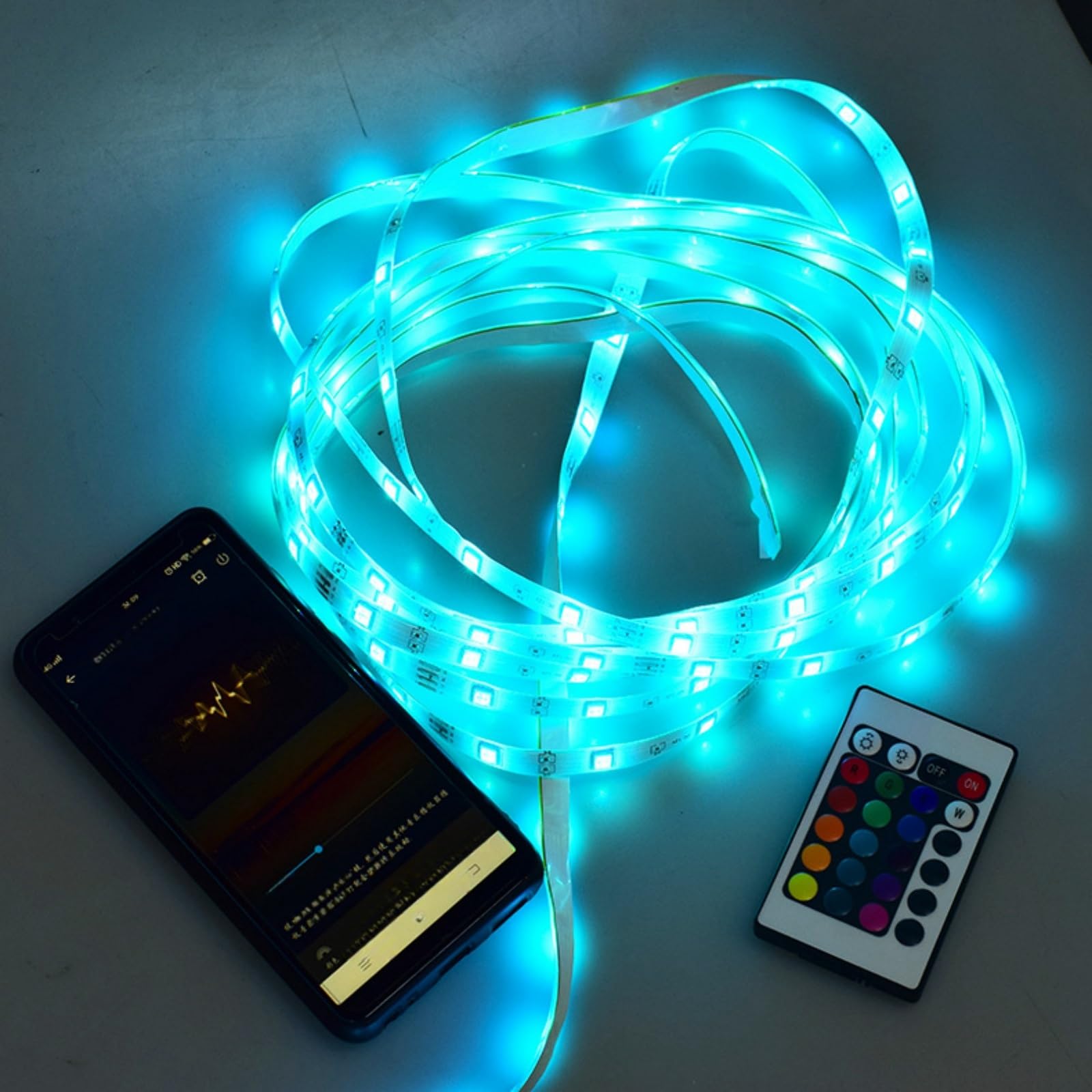 Tv Retroiluminación Sincronización Con Pantalla 5050 RGB Inteligente Led Tira De Luz Colorido Decoración Gabinete APP Música Impermeable Luz WIFI Kit Tira De Luz Usb Led Tira De Luces Para Tv(5050-600