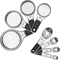 OXO Good Grips 8-Piece Stainless Steel Measuring Cups & Spoons Set - Magnetic, Dishwasher Safe