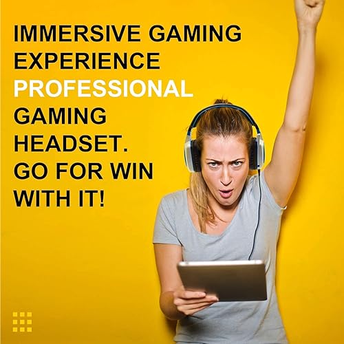 Miniatura 7 de Anivia Auriculares sobre la oreja para computadora con cable con micrófono, auriculares estéreo de 0.138in para juegos con graves, sonido