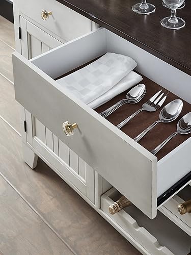 Miniatura 3 de JIASENBAO Paquete de 6 pomos octogonales de cristal para gabinete, pomos octogonales de latón dorado para cajones, aparador, armario, cocina, baño,