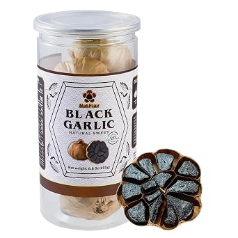 Nat Flav Multiclove Black Garlic, 8.8 Oz 250g., Whole Bulbs, Fermented for 90 Days, Non-Additives, High in Antioxidants, Ready to Eat
