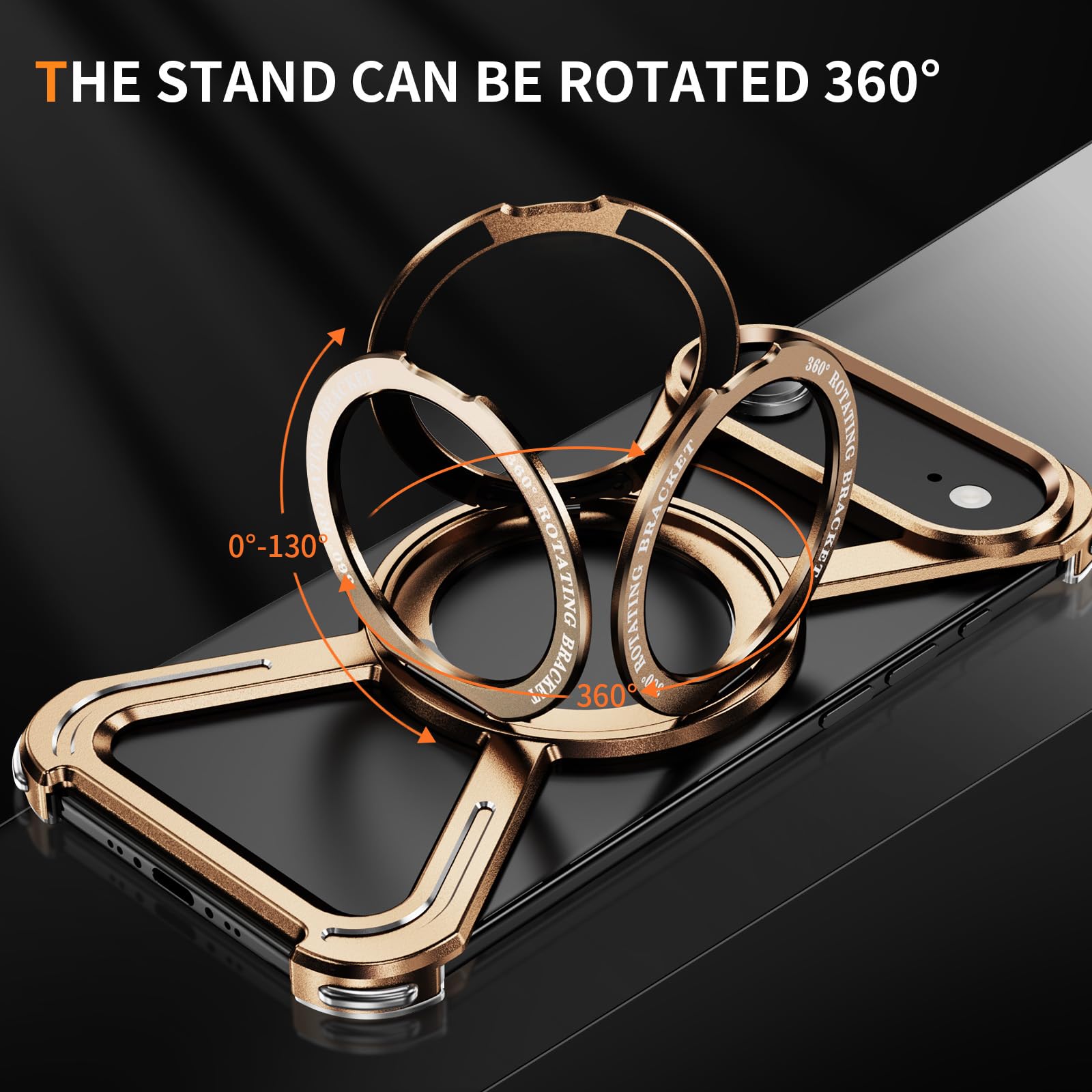 LEMAXELERS Carcasa de metal sin marco para Apple iPhone Air. Oro HJ