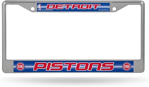 Vista 73 de NBA Bling Chrome License Plate Frame with Glitter Accent