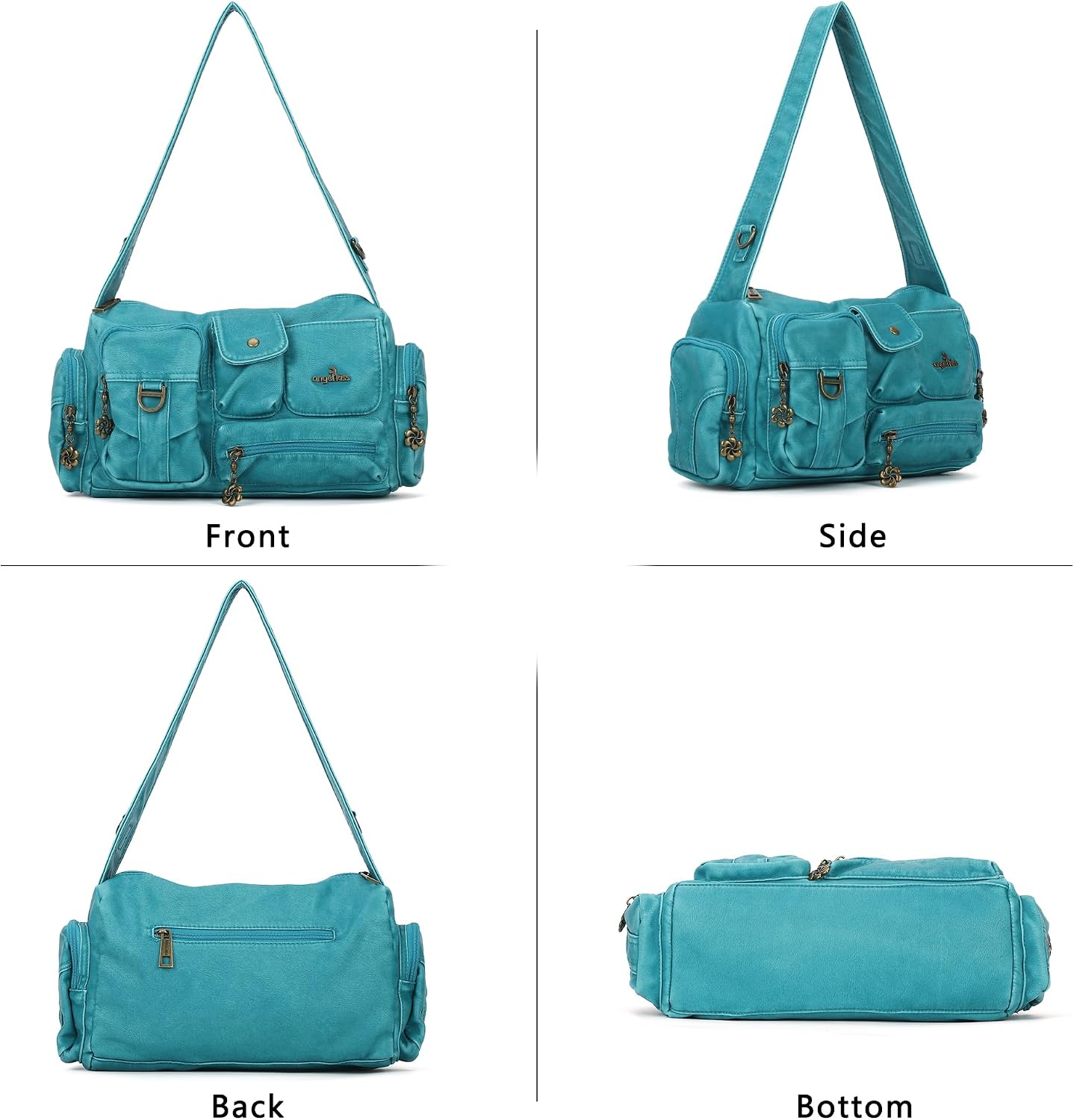 Angel Kiss Hobo Bags for Women,Vintage Shoulder Purses for Women,Small Crossbody Handbag with Adjustable Strap
