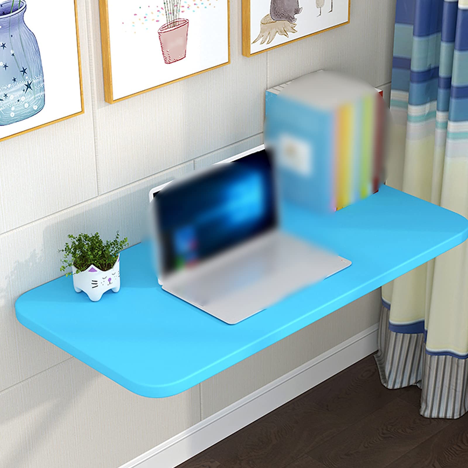 Table murale pliante gain de temps et d'espace avec son plateau rabattable durable
