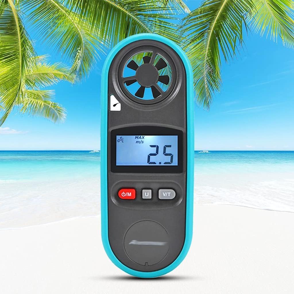 ZLXDP Hand-held Backlight Digital Anemometer Pocket Wind Speed Gauge Meter Dust and Fall Proof Compact Fuselage Portable : Patio, Lawn & Garden