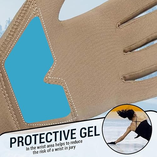 Miniatura 6 de Kami-So Figure Skating Gloves for Girls  Gel Padded Ice Skate Gloves  Thermal, Padded Wrist Protection  Multiple Colors
