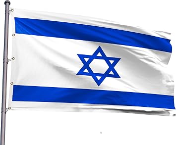 Extra Large Israel Flag 12x18FT Giant Israeli National Flag Printed 100D Polyester With 5 Grommets For Israelite Themed Festival Events Parades Party Decor
